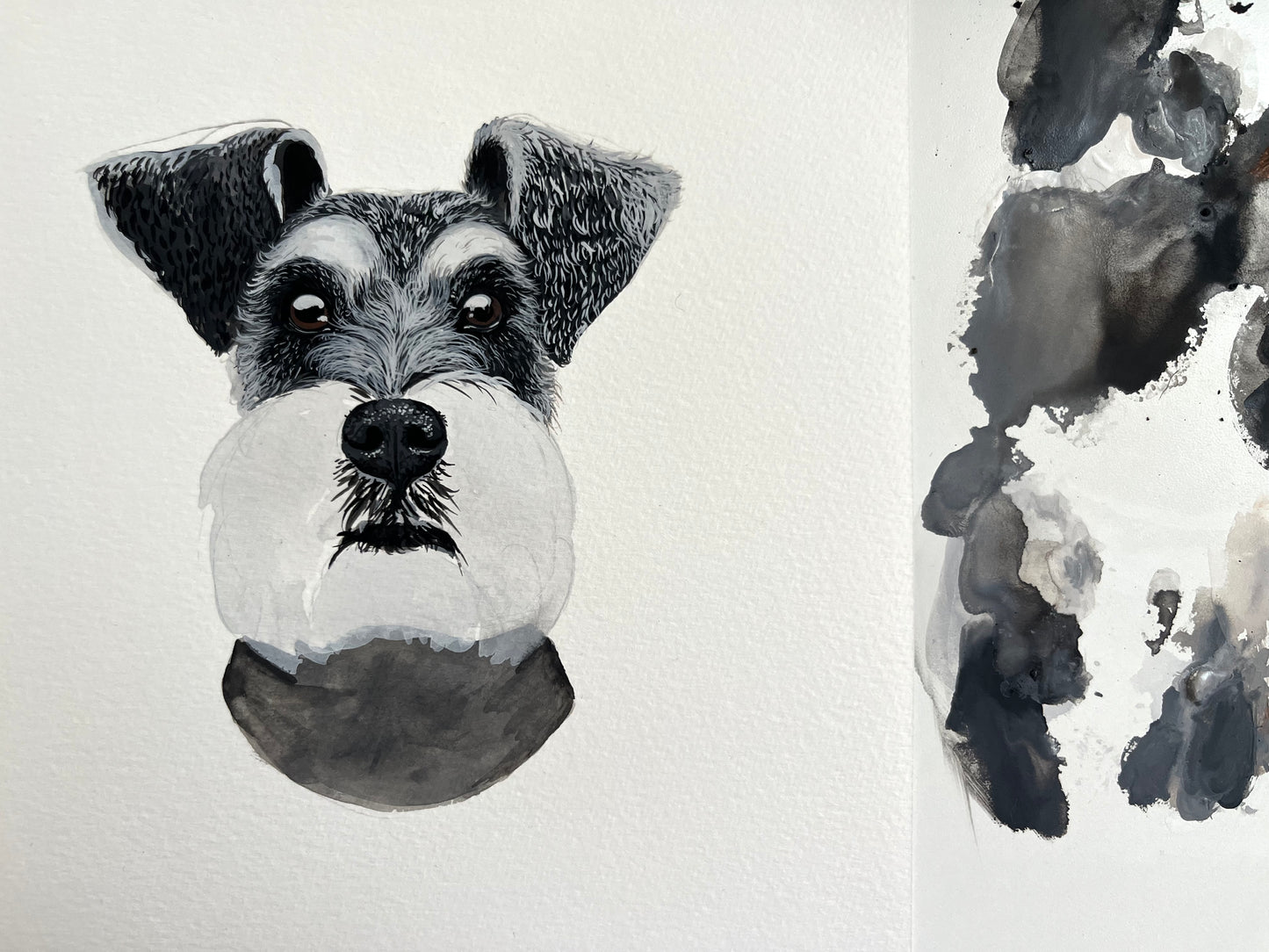 ORIGINAL SCHNAUZER PAINTING