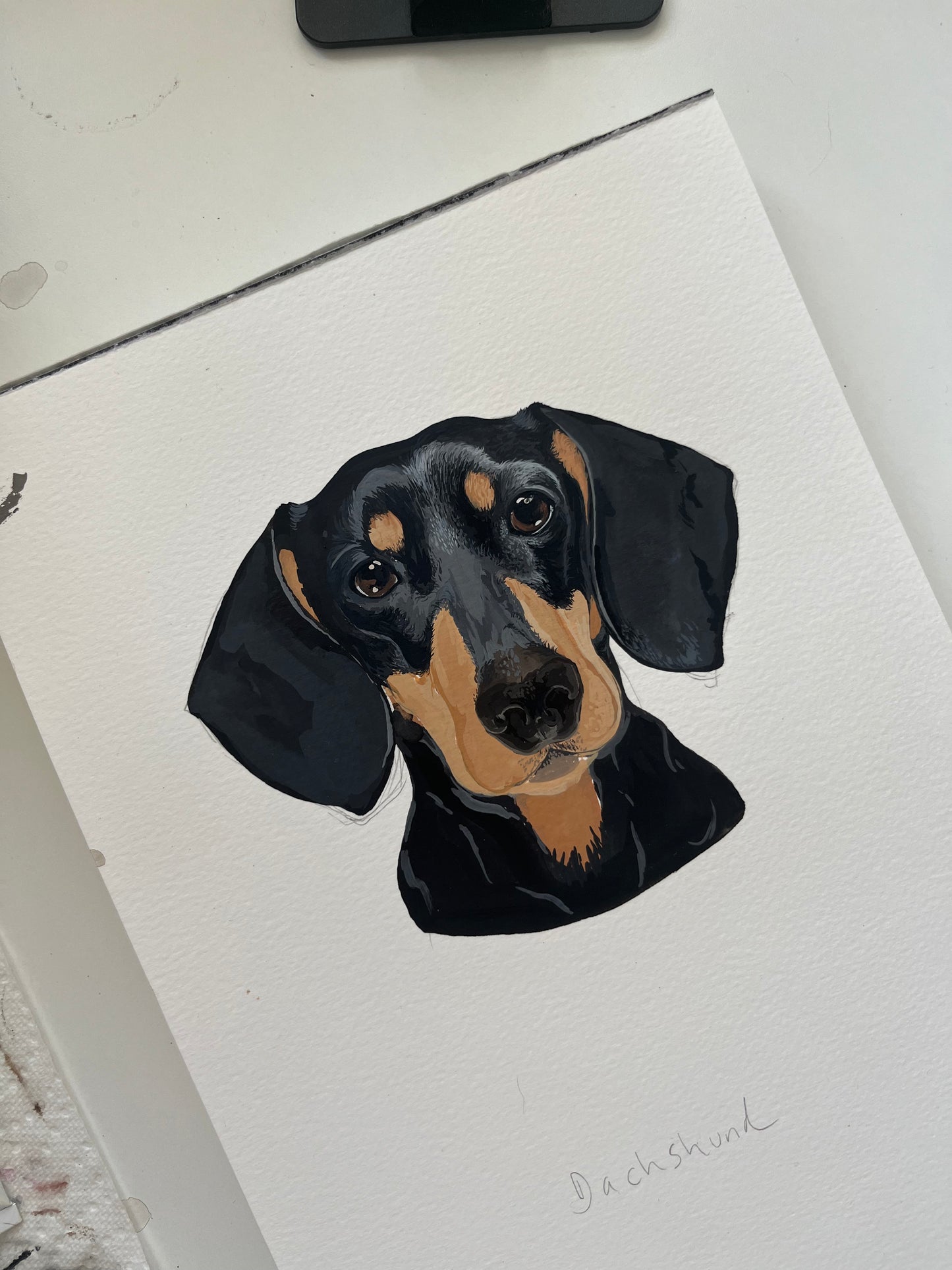 ORIGINAL DACHSHUND PAINTING
