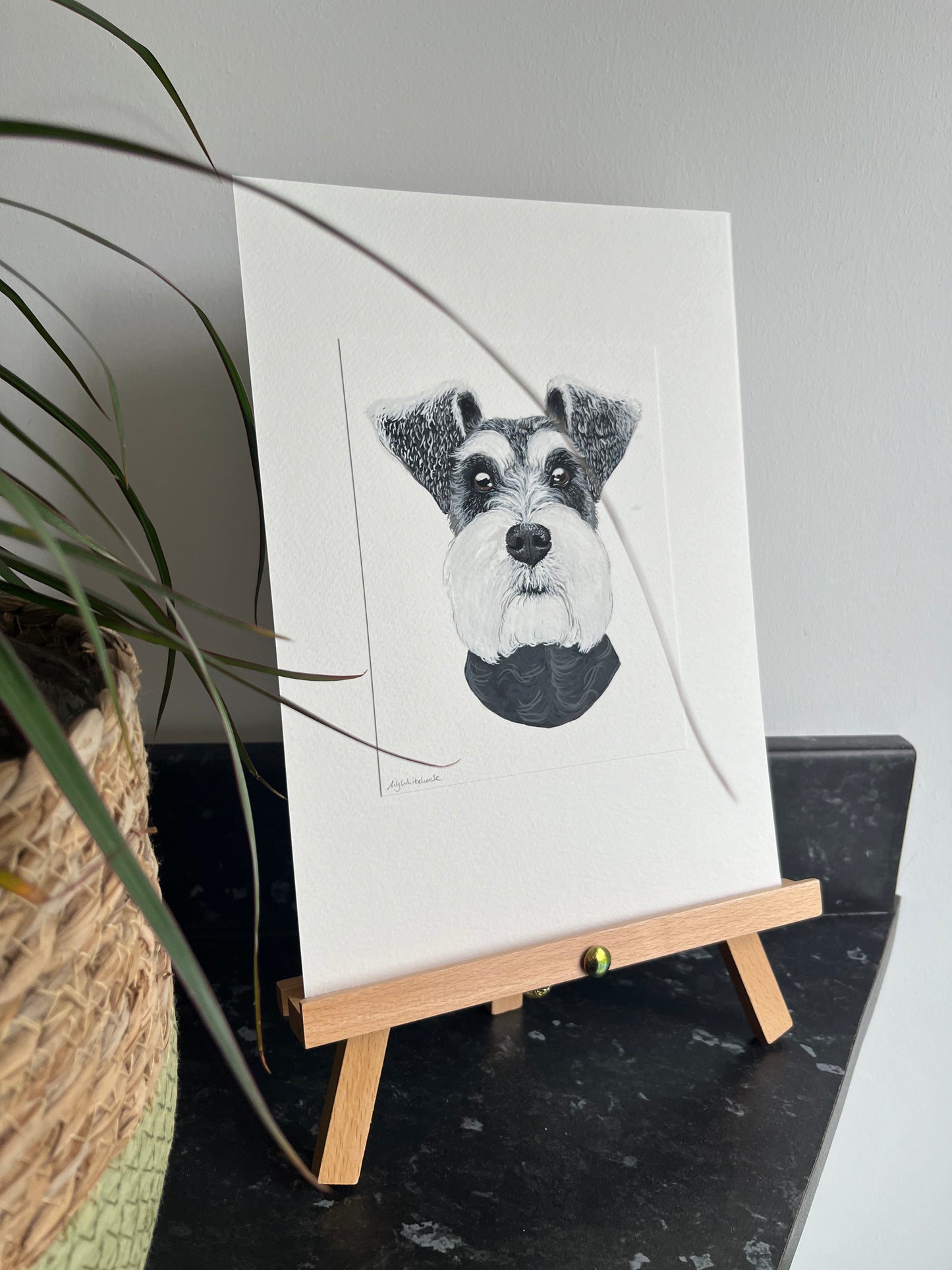 ORIGINAL SCHNAUZER PAINTING